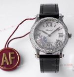 AF Factory 1:1 Replica Chopard Happy Sport 36mm Watch SS Diamond Bezel